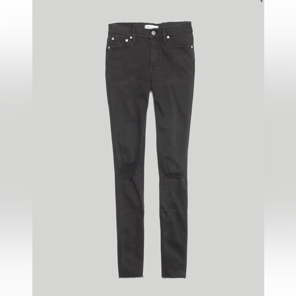 Madewell 9" Mid-Rise Skinny Jeans in Black Sea - Picture 3 of 13